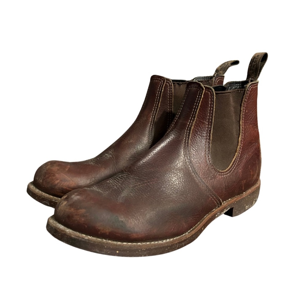 Red Wing Shoes Mens Rancher Chelsea 4526 Boots Briar Oil Slick Leather